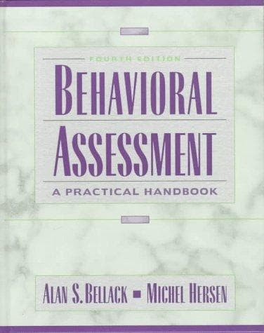 Tapa de Behavioral Assessment