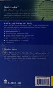 Tapa de Construction Health and Safety (What Is the Law?)