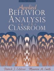 Tapa de Applied behavior analysis in the classroom
