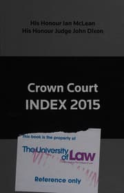 Tapa de Crown Court index 2015