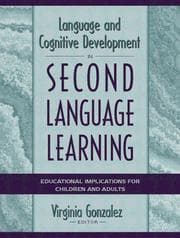 Tapa de Language and Cognitive Development in Second Language Learning