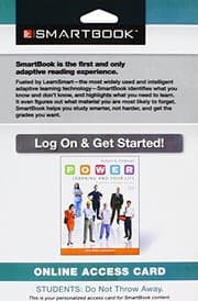 Tapa de SmartBook Access Card for P.O.W.E.R. Learning and Your Life