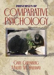 Tapa de Principles of comparative psychology