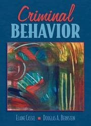 Tapa de Criminal behavior