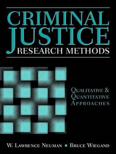 Tapa de Criminal justice research methods