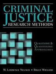 Tapa de Criminal justice research methods
