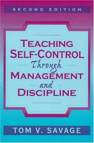 Tapa de Teaching self-control through management and discipline