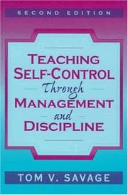 Tapa de Teaching self-control through management and discipline
