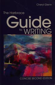 Tapa de The Harbrace guide to writing