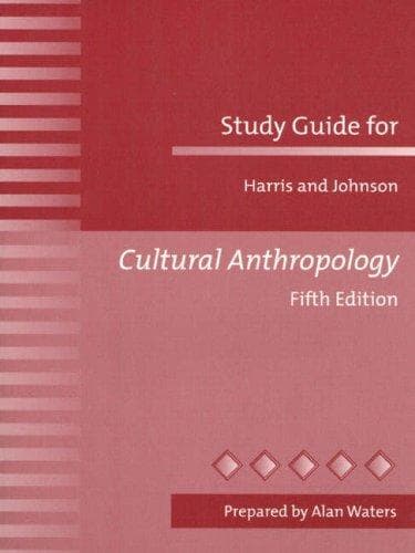Tapa de Study Guide for Cultural Anthropology