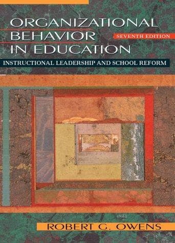 Tapa de Organizational Behavior in Education