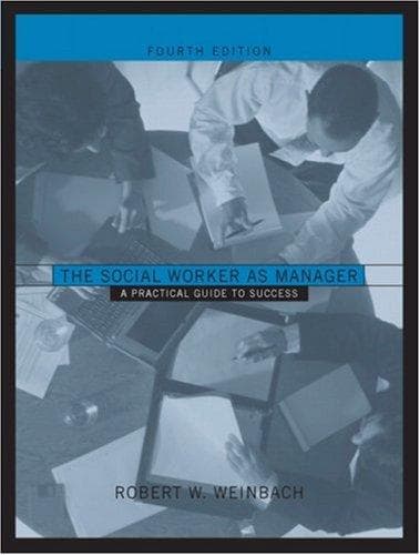 Tapa de The Social Worker as Manager