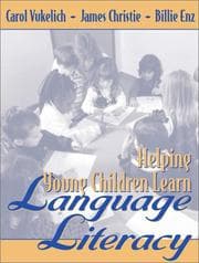 Tapa de Helping young children learn language and literacy
