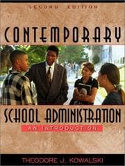 Tapa de Contemporary school administration