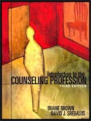 Tapa de Introduction to the counseling profession