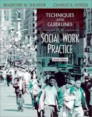 Tapa de Techniques and guidelines for social work practice