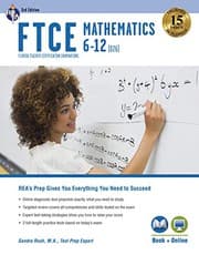 Tapa de FTCE Mathematics 6-12  3rd Ed., Book + Online