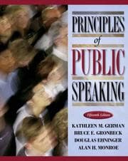 Tapa de Principles of public speaking