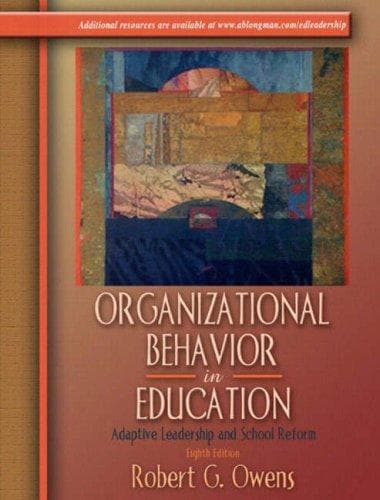 Tapa de Organizational Behavior in Education