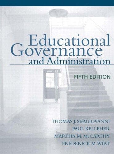 Tapa de Educational governance and administration