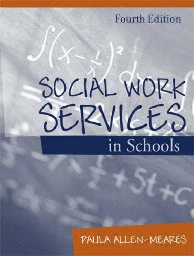 Tapa de Social work services in schools