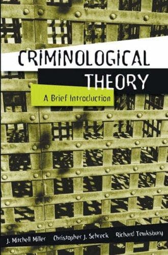 Tapa de Criminological Theory
