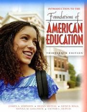 Tapa de Foundations of American Education