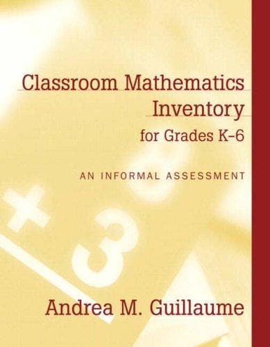 Tapa de Classroom mathematics inventory for grades k-6