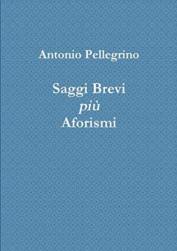 Tapa de Saggi Brevi più Aforismi
