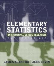 Tapa de Elementary Statistics in Criminal Justice Research