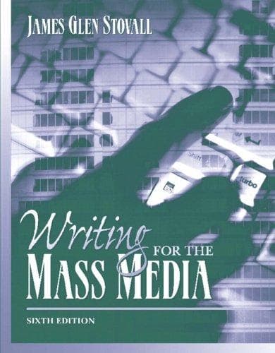 Tapa de Writing for the mass media