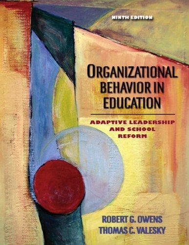 Tapa de Organizational Behavior in Education