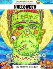 Tapa de Halloween coloring book