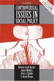 Tapa de Controversial issues in social policy