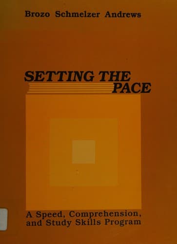 Tapa de Setting the pace