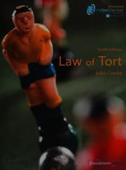 Tapa de Law of tort