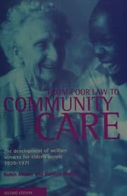 Tapa de From Poor Law to community care