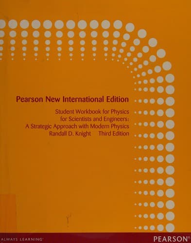 Tapa de Student Workbook for Physics for Scientists and Engineers : Pearson New International Edition