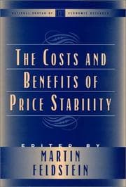 Tapa de The costs and benefits of price stability