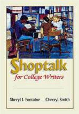 Tapa de Shoptalk for College Writers
