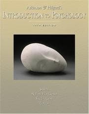 Tapa de Atkinson & Hilgard's introduction to psychology