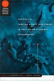 Tapa de The role of foreign direct investment in East Asian economic development
