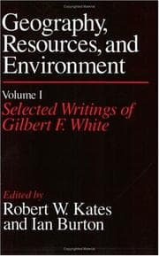 Tapa de Selected writings of Gilbert F. White