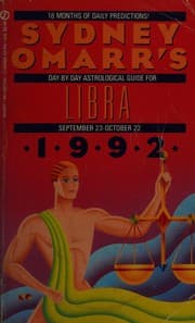 Tapa de Sydney Omarr's day-by-day astrological guide for Libra(September 23-October 22), 1992