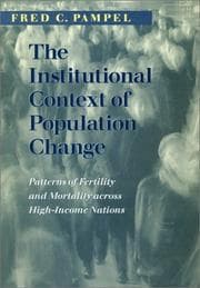 Tapa de The institutional context of population change