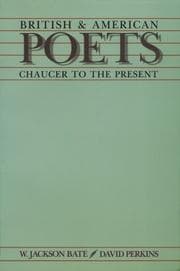 Tapa de British and American Poets