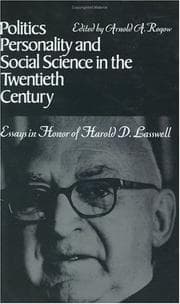 Tapa de Politics, personality, and social science in the twentieth century