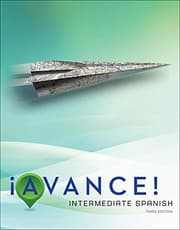 Tapa de Avance! Student Edition with Connect Access Card