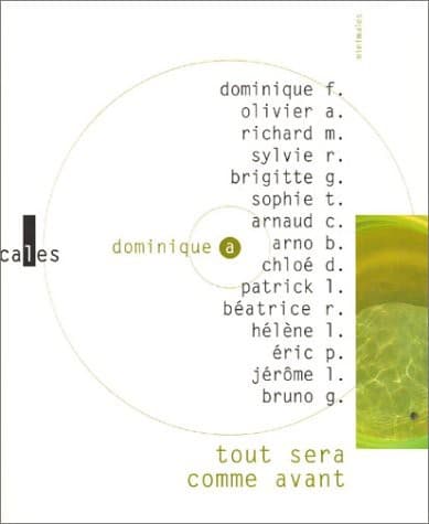 Tapa de Tout sera comme avant