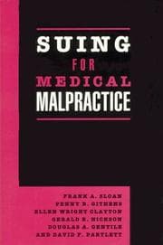 Tapa de Suing for medical malpractice
